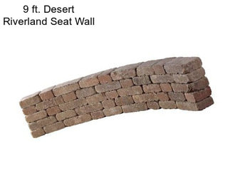 9 ft. Desert Riverland Seat Wall