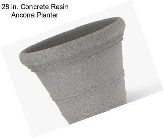 28 in. Concrete Resin Ancona Planter