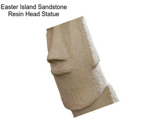 Easter Island Sandstone Resin Head Statue