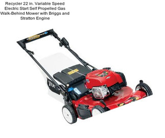 Recycler 22 in. Variable Speed Electric Start Self Propelled Gas Walk-Behind Mower with Briggs and Stratton Engine