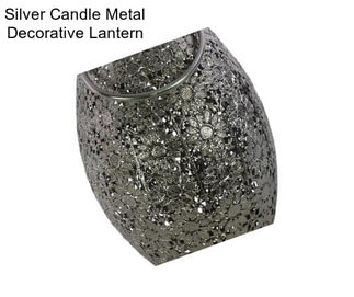 Silver Candle Metal Decorative Lantern