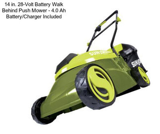 14 in. 28-Volt Battery Walk Behind Push Mower - 4.0 Ah Battery/Charger Included