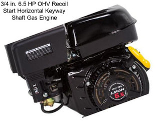 3/4 in. 6.5 HP OHV Recoil Start Horizontal Keyway Shaft Gas Engine