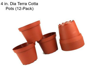 4 in. Dia Terra Cotta Pots (12-Pack)