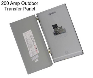 200 Amp Outdoor Transfer Panel