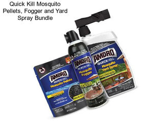 Quick Kill Mosquito Pellets, Fogger and Yard Spray Bundle
