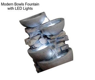 Modern Bowls Fountain with LED Lights