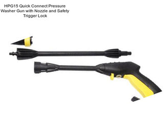 HPG15 Quick Connect Pressure Washer Gun with Nozzle and Safety Trigger Lock