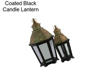 Coated Black Candle Lantern