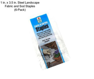 1 in. x 3.5 in. Steel Landscape Fabric and Sod Staples (6-Pack)