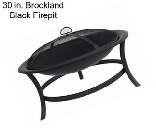30 in. Brookland Black Firepit