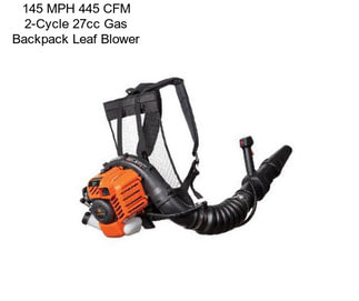 145 MPH 445 CFM 2-Cycle 27cc Gas Backpack Leaf Blower