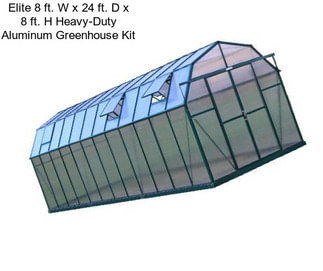 Elite 8 ft. W x 24 ft. D x 8 ft. H Heavy-Duty Aluminum Greenhouse Kit