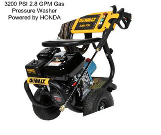 3200 PSI 2.8 GPM Gas Pressure Washer Powered by HONDA