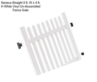 Seneca Straight 5 ft. W x 4 ft. H White Vinyl Un-Assembled Fence Gate