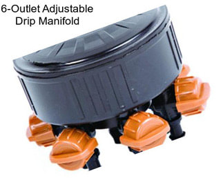 6-Outlet Adjustable Drip Manifold
