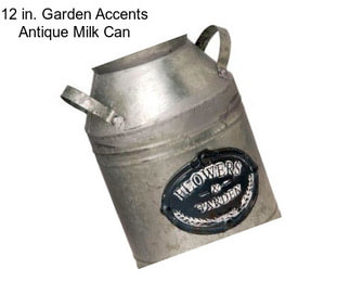 12 in. Garden Accents Antique Milk Can