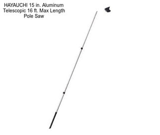 HAYAUCHI 15 in. Aluminum Telescopic 16 ft. Max Length Pole Saw