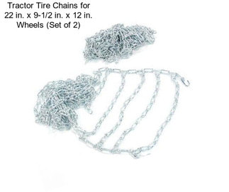 Tractor Tire Chains for 22 in. x 9-1/2 in. x 12 in. Wheels (Set of 2)