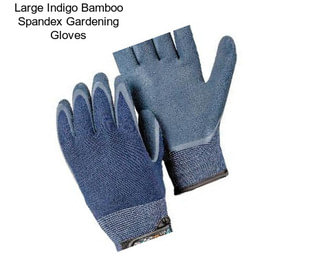 Large Indigo Bamboo Spandex Gardening Gloves