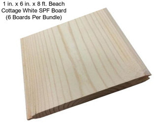 1 in. x 6 in. x 8 ft. Beach Cottage White SPF Board (6 Boards Per Bundle)