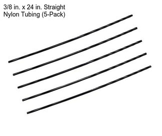 3/8 in. x 24 in. Straight Nylon Tubing (5-Pack)