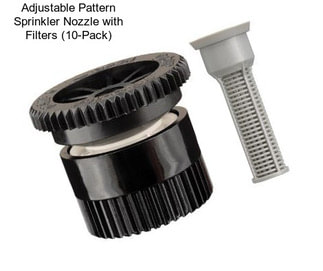 Adjustable Pattern Sprinkler Nozzle with Filters (10-Pack)