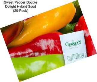 Sweet Pepper Double Delight Hybrid Seed (20-Pack)