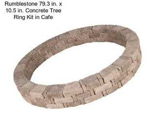 Rumblestone 79.3 in. x 10.5 in. Concrete Tree Ring Kit in Cafe