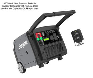 3200-Watt Gas Powered Portable Inverter Generator with Remote Start and Parallel Capability CARB Approved