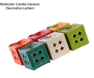 Multicolor Candle Ceramic Decorative Lantern