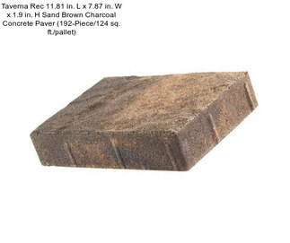 Taverna Rec 11.81 in. L x 7.87 in. W x 1.9 in. H Sand Brown Charcoal Concrete Paver (192-Piece/124 sq. ft./pallet)