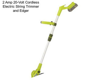 2 Amp 20-Volt Cordless Electric String Trimmer and Edger