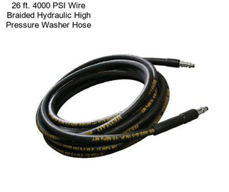 26 ft. 4000 PSI Wire Braided Hydraulic High Pressure Washer Hose