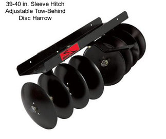 39-40 in. Sleeve Hitch Adjustable Tow-Behind Disc Harrow