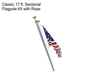 Classic 17 ft. Sectional Flagpole Kit with Rope