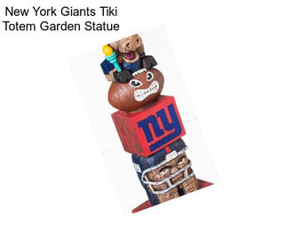 New York Giants Tiki Totem Garden Statue