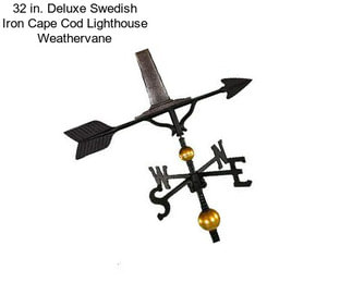 32 in. Deluxe Swedish Iron Cape Cod Lighthouse Weathervane