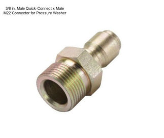 3/8 in. Male Quick-Connect x Male M22 Connector for Pressure Washer