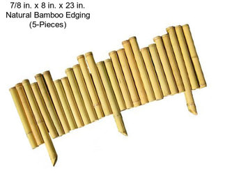 7/8 in. x 8 in. x 23 in. Natural Bamboo Edging (5-Pieces)