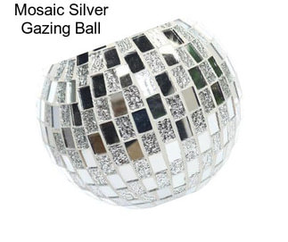 Mosaic Silver Gazing Ball