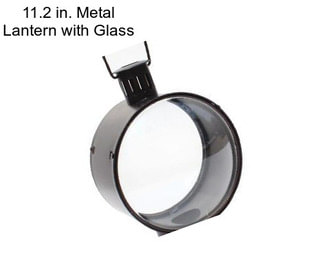 11.2 in. Metal Lantern with Glass