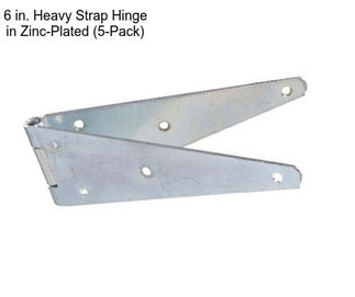 6 in. Heavy Strap Hinge in Zinc-Plated (5-Pack)