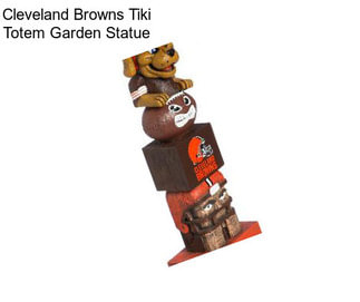 Cleveland Browns Tiki Totem Garden Statue
