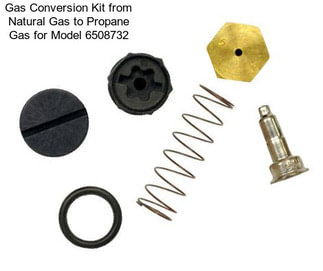 Gas Conversion Kit from Natural Gas to Propane Gas for Model 6508732