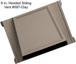 6 in. Hooded Siding Vent #097-Clay