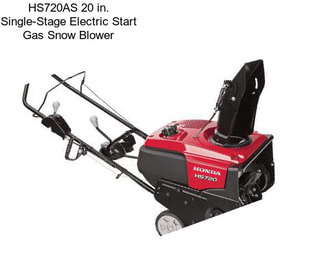 HS720AS 20 in. Single-Stage Electric Start Gas Snow Blower