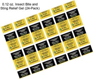 0.12 oz. Insect Bite and Sting Relief Gel (24-Pack)