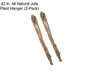 42 in. All Natural Jute Plant Hanger (2-Pack)