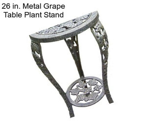 26 in. Metal Grape Table Plant Stand